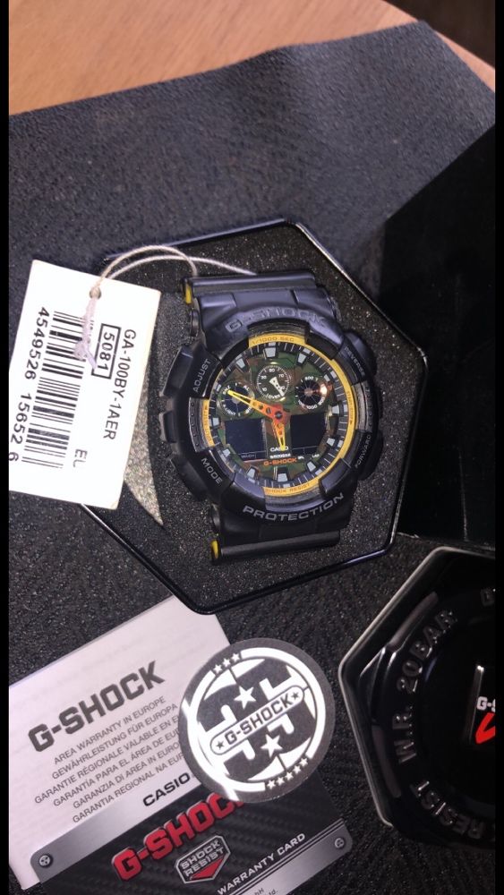 Zegarek casio G-shock GA-100BY oryginalny