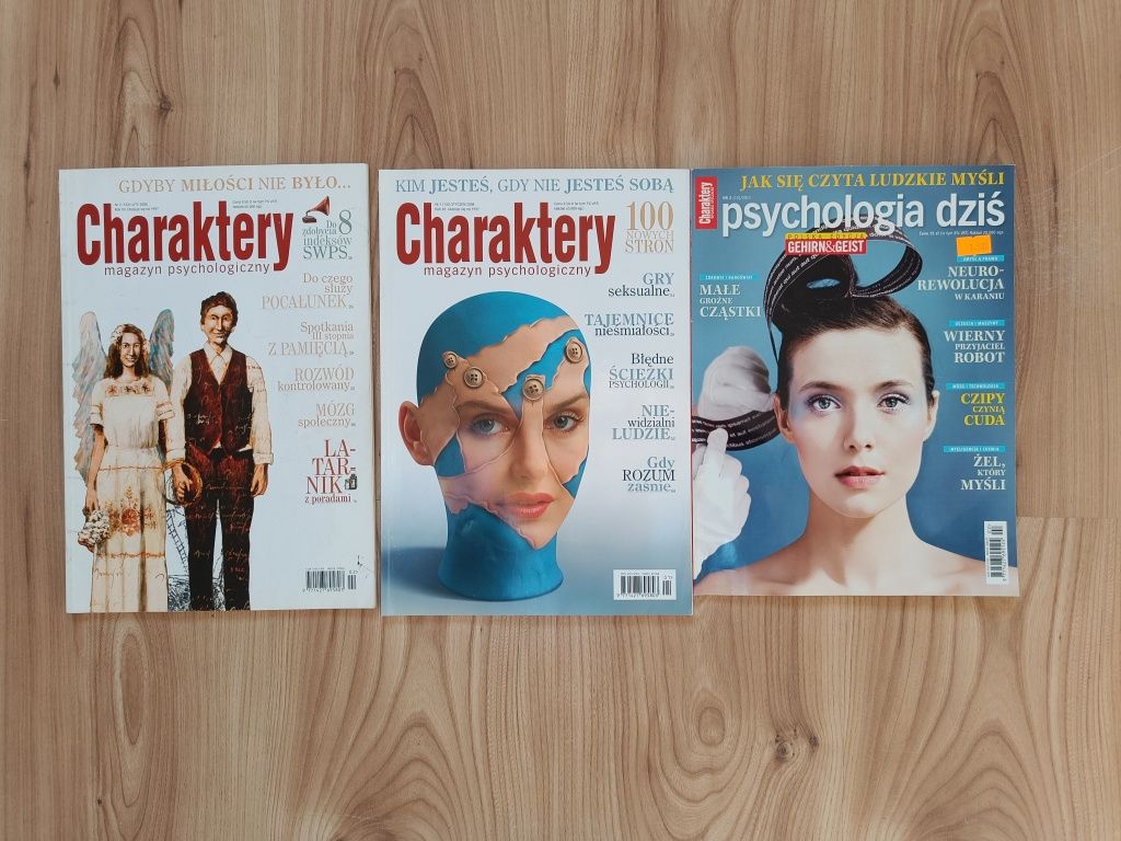 Magazyn Charaktery czasopismo 2007 psychologia i ty i ja smaki