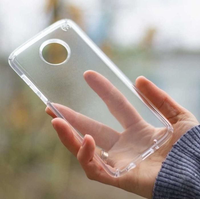 Чохол для Motorola Moto Z4 Speck Presidio Stay Clear прозорий