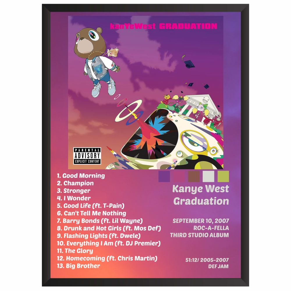 Plakat Album w ramce obraz prezent Kanye West