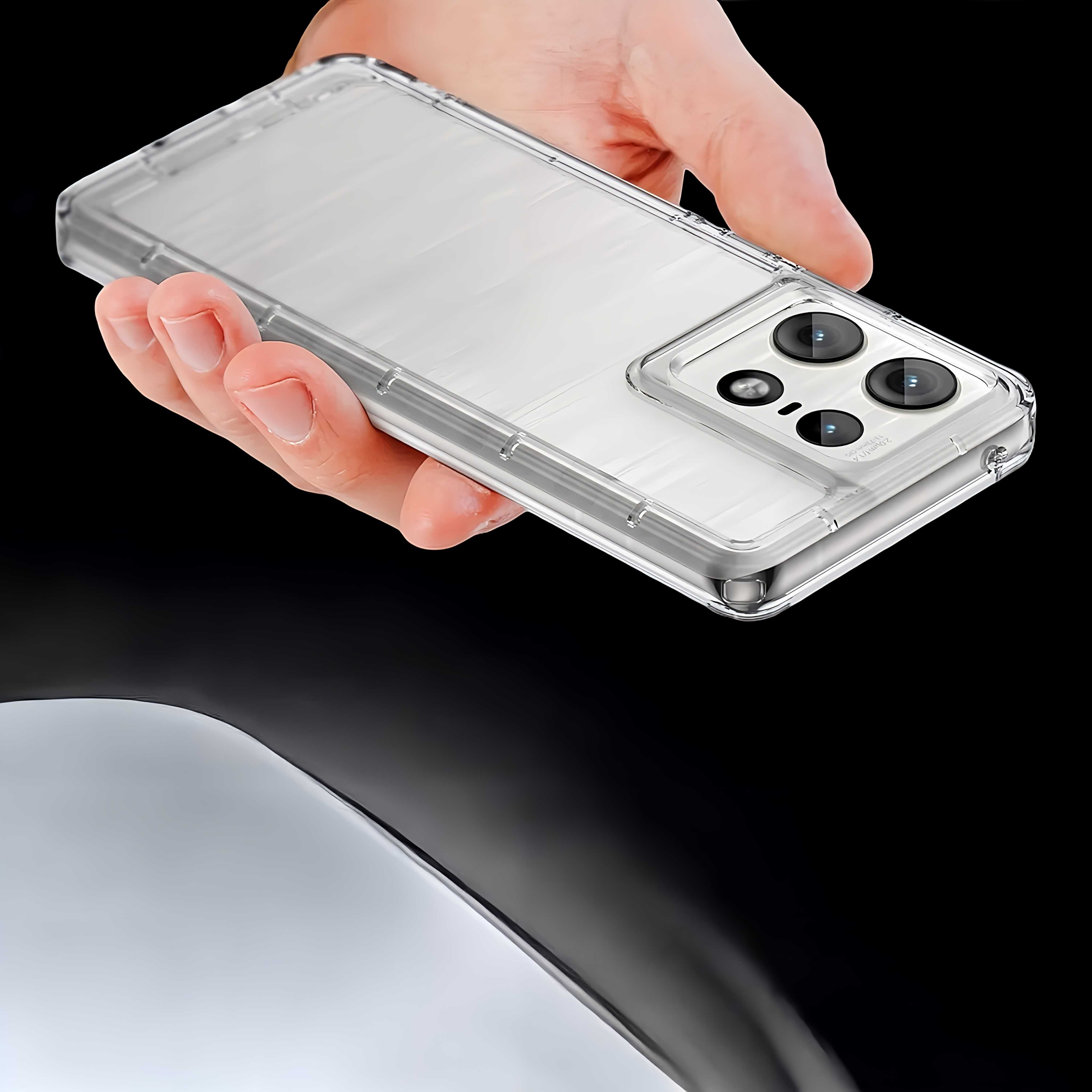 Etui ELEVATE HEXAGON do Motorola Edge 50 Pro - Clear HD