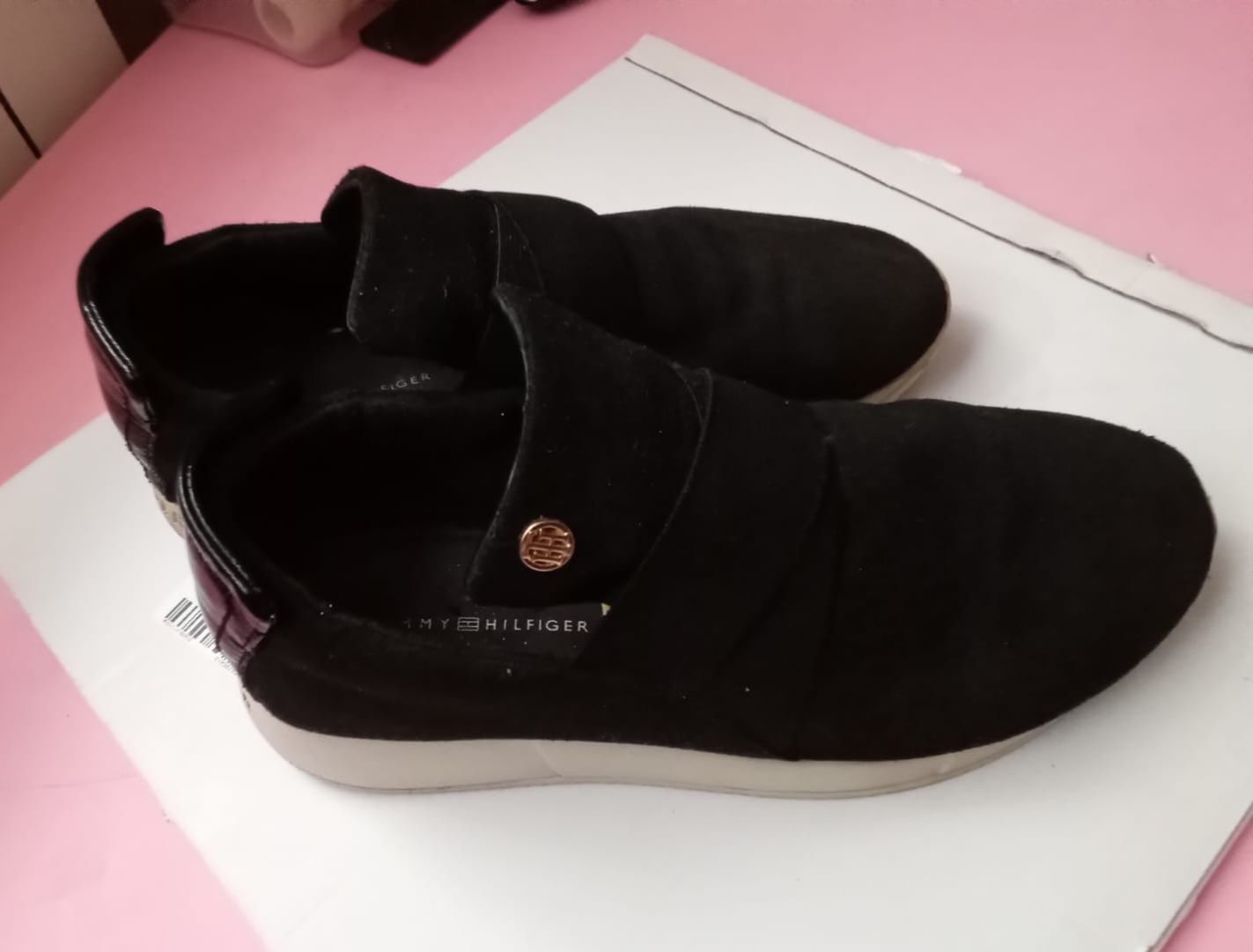 Tommy Hilfiger sneakersy skórzane wsuwane buty r. 38