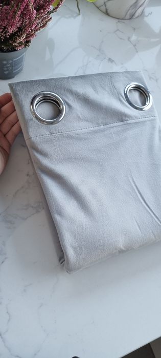 Zasłony welurowe welur zaciemniające klasyczne 140x250 popiel