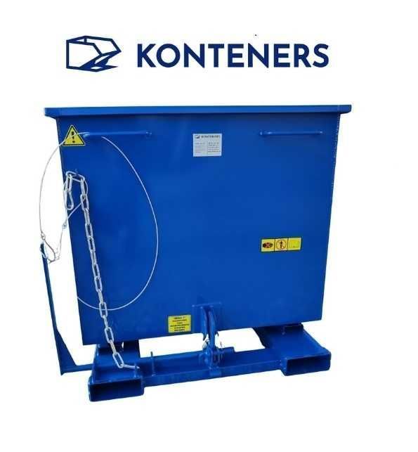 Kontener 1m3 1000 L , Kontener samowyładowczy / Pojemnik metalowy