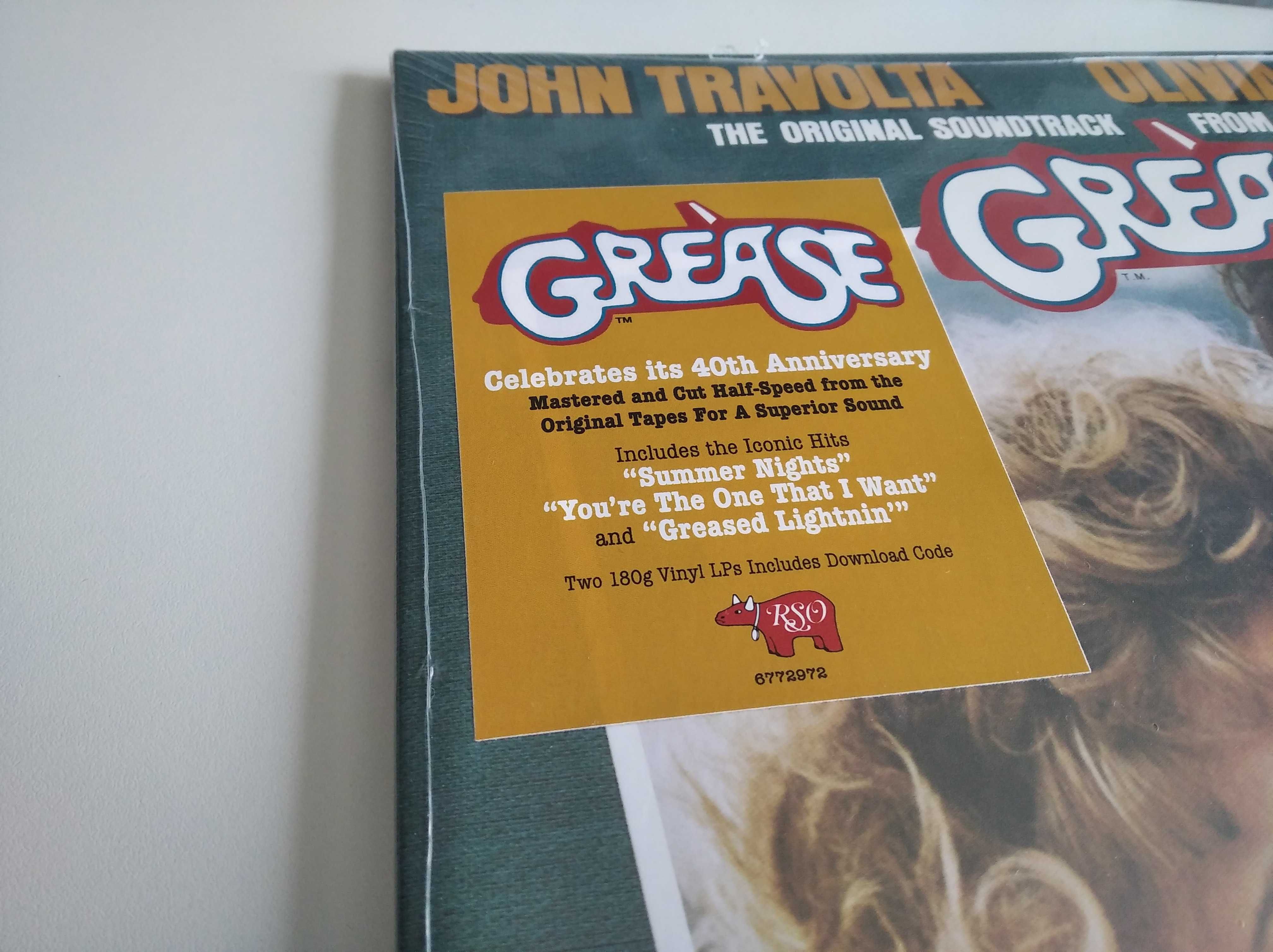 Grease muzyka filmowa 2 LP płyta winylowa, nowa w folii,