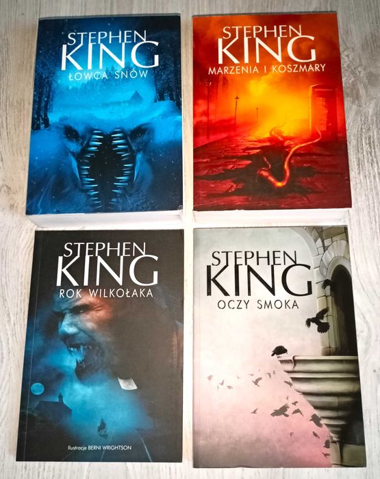 4 Stephen King Rok wilkołaka Oczy smoka Marzenia i koszmary Łowca snów