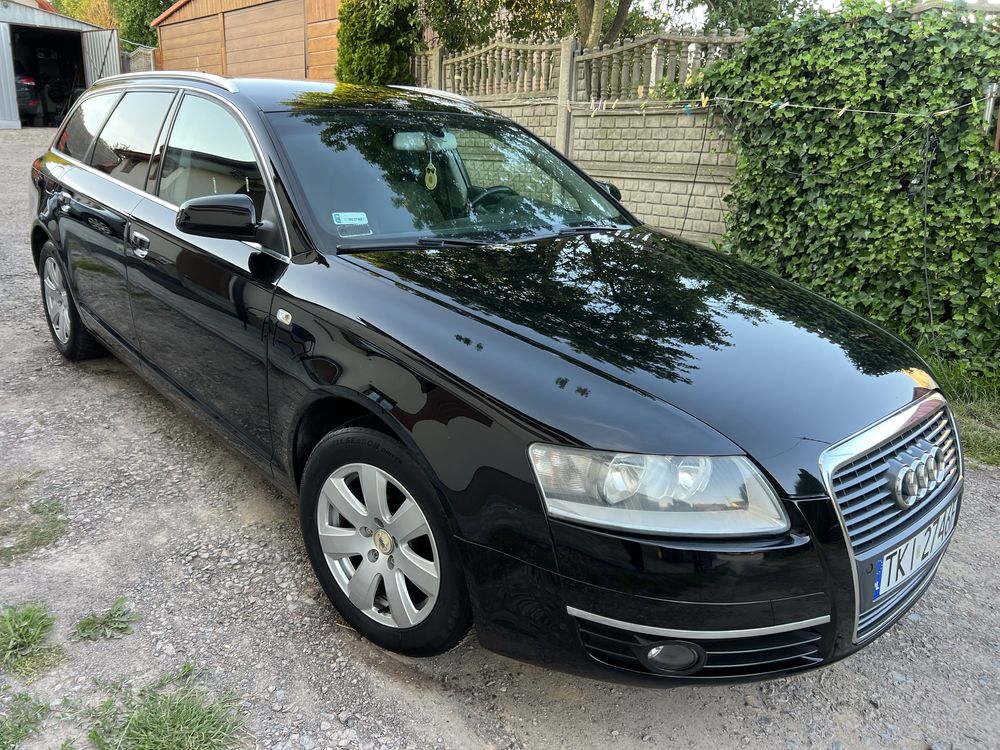 Audi A6 C6 2.0TDI 140KM Klima Tempomat Czarne Szyby Kombi ParkTronic