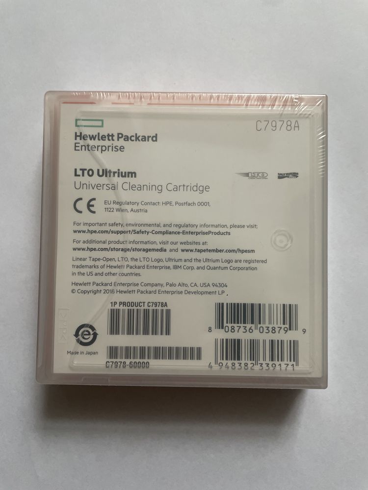 LTO Ultrium universal cleaning cartridge HP C7978A