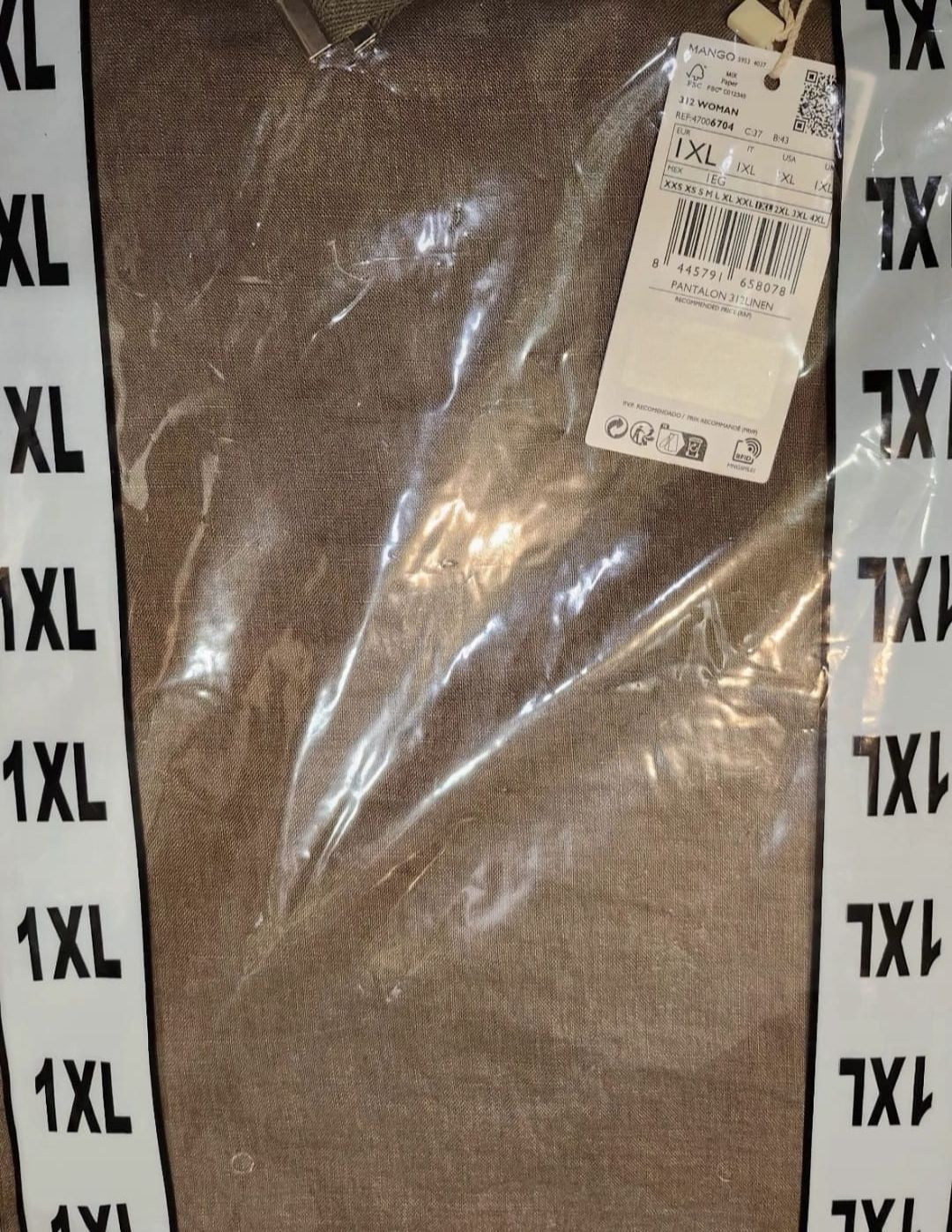 Spodnie lniane XXL