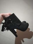 Buty botki na szpilce zamszowe rozmiar 36