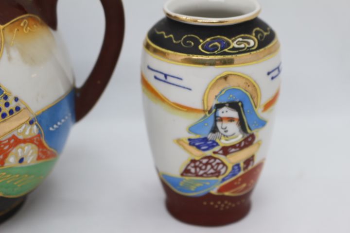 Açucareiro Porcelana Japonesa Satsuma Período Meiji