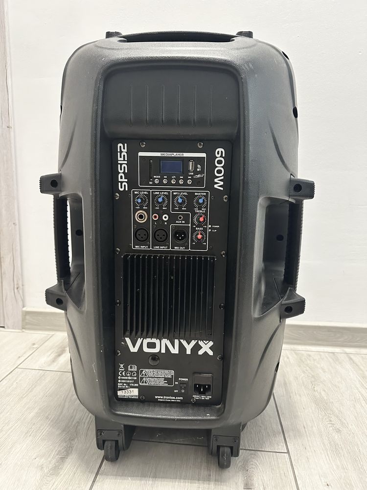 Kolumna aktywna Głosnik Bezprzewodowy bluetooth Vonyx 600W