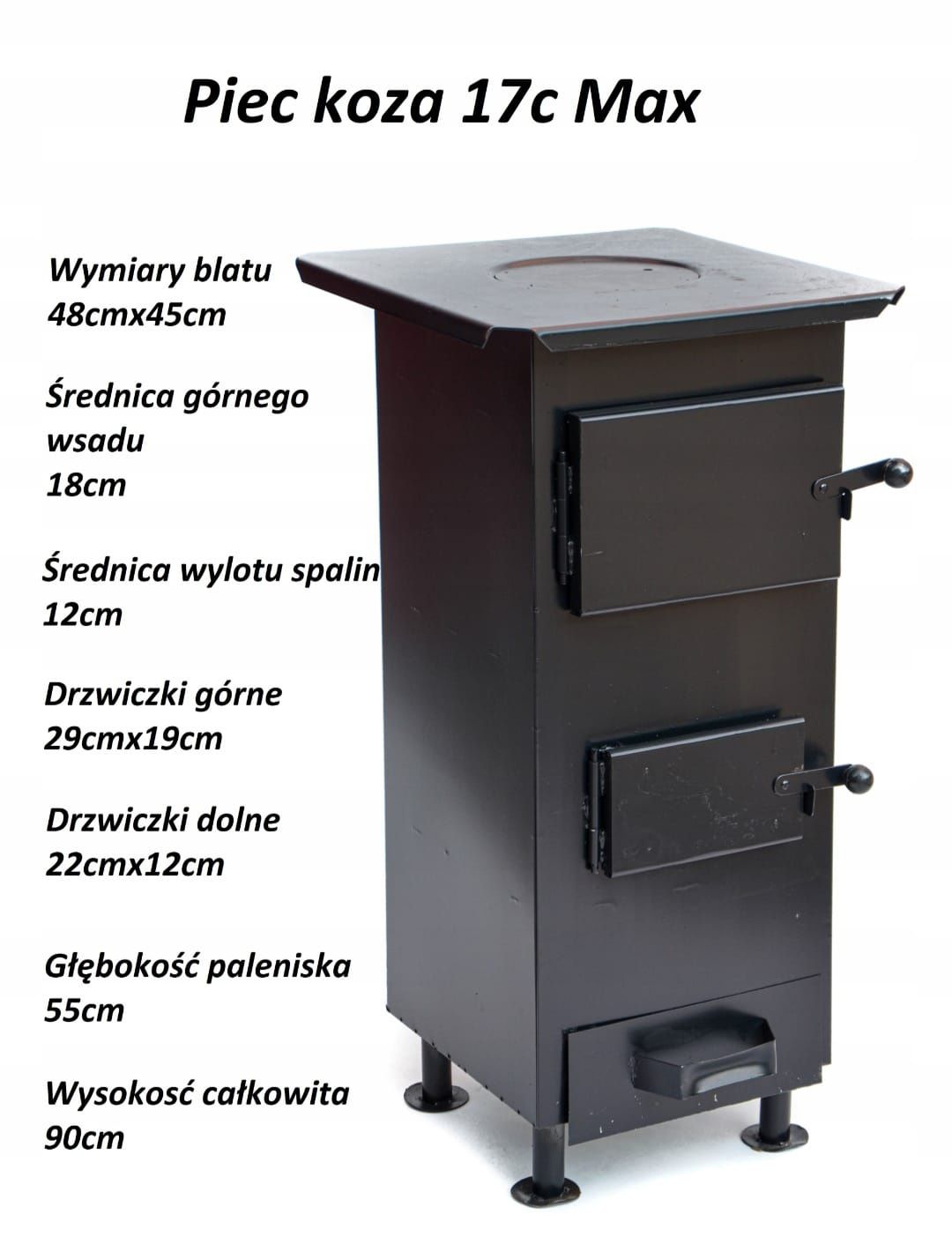 Kominek piec koza szamotowy Nie używany