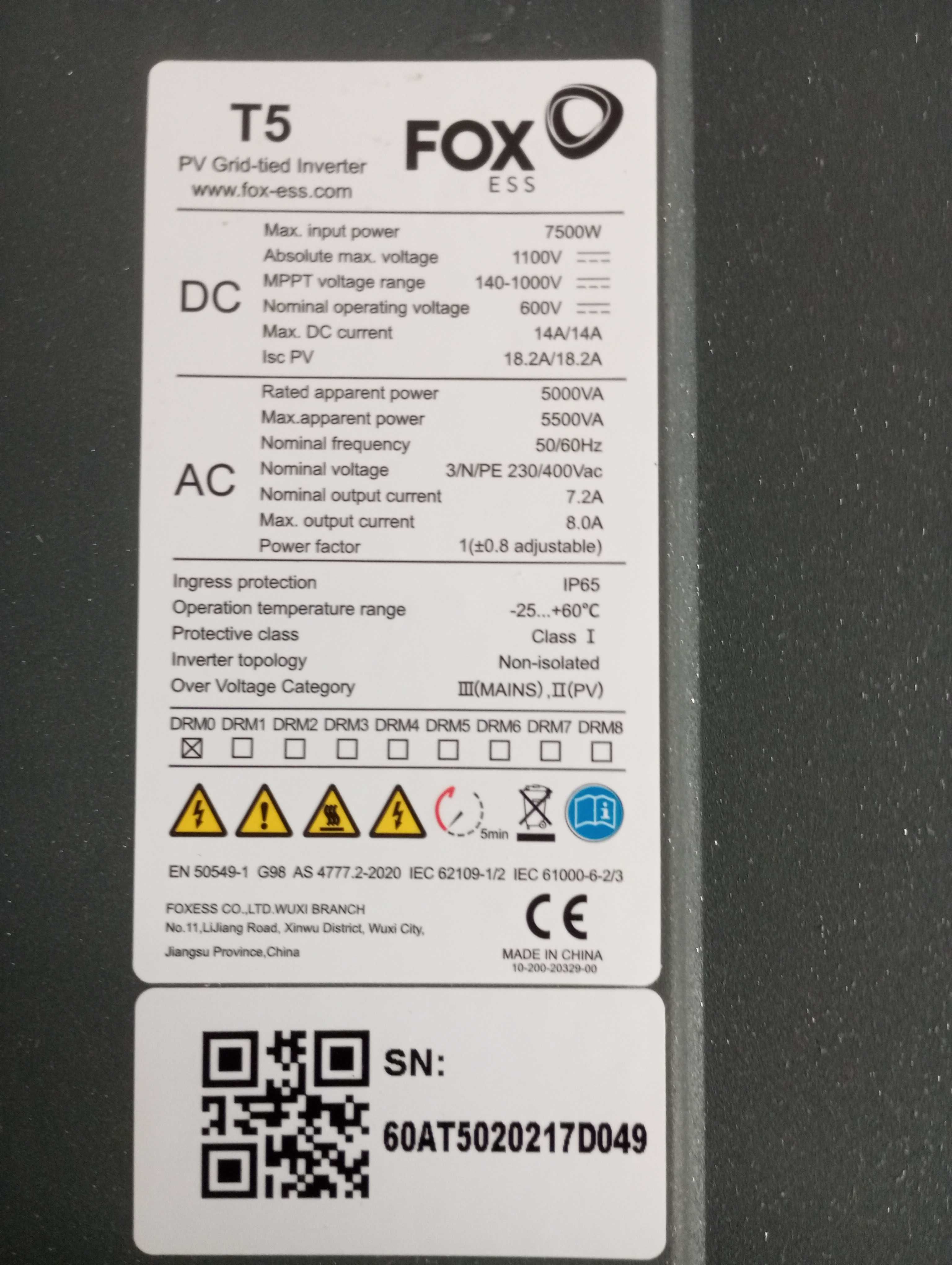 Falownik Foxess T5