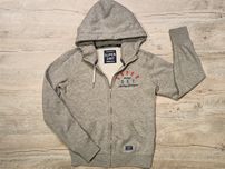 Superdry bluza dresowa 36 38 szara kaptur zapinana sportowa stan bdb
