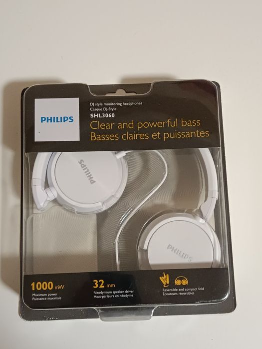 NOWE Philips SHL3060 słuchawki białe jakc 3.5 mm