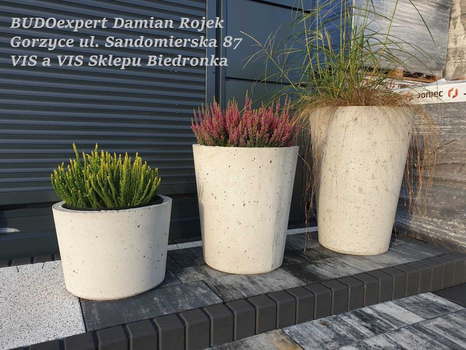 okazała donica ANTILA ogrodowa tarasowa beton architektoniczny