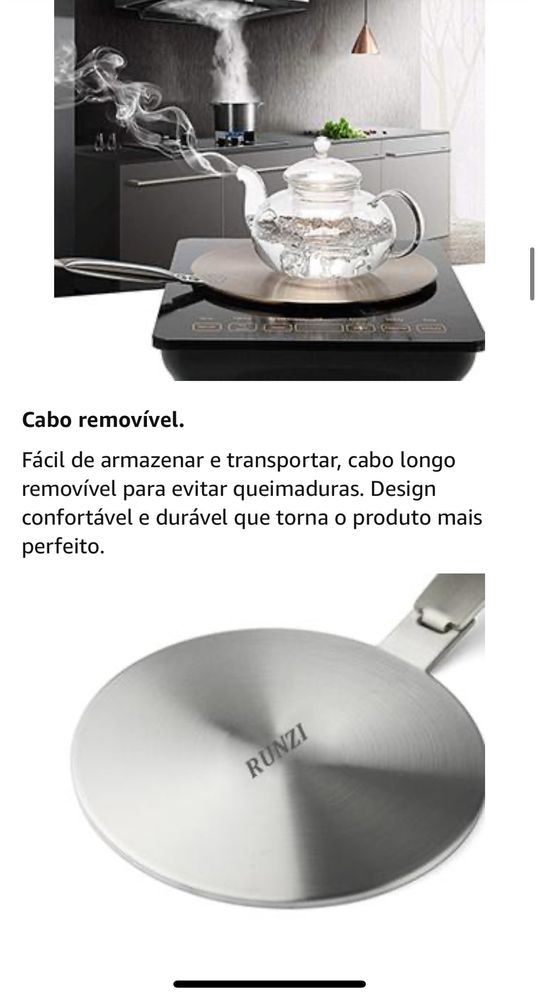 Placa difusora para inducão 14cms