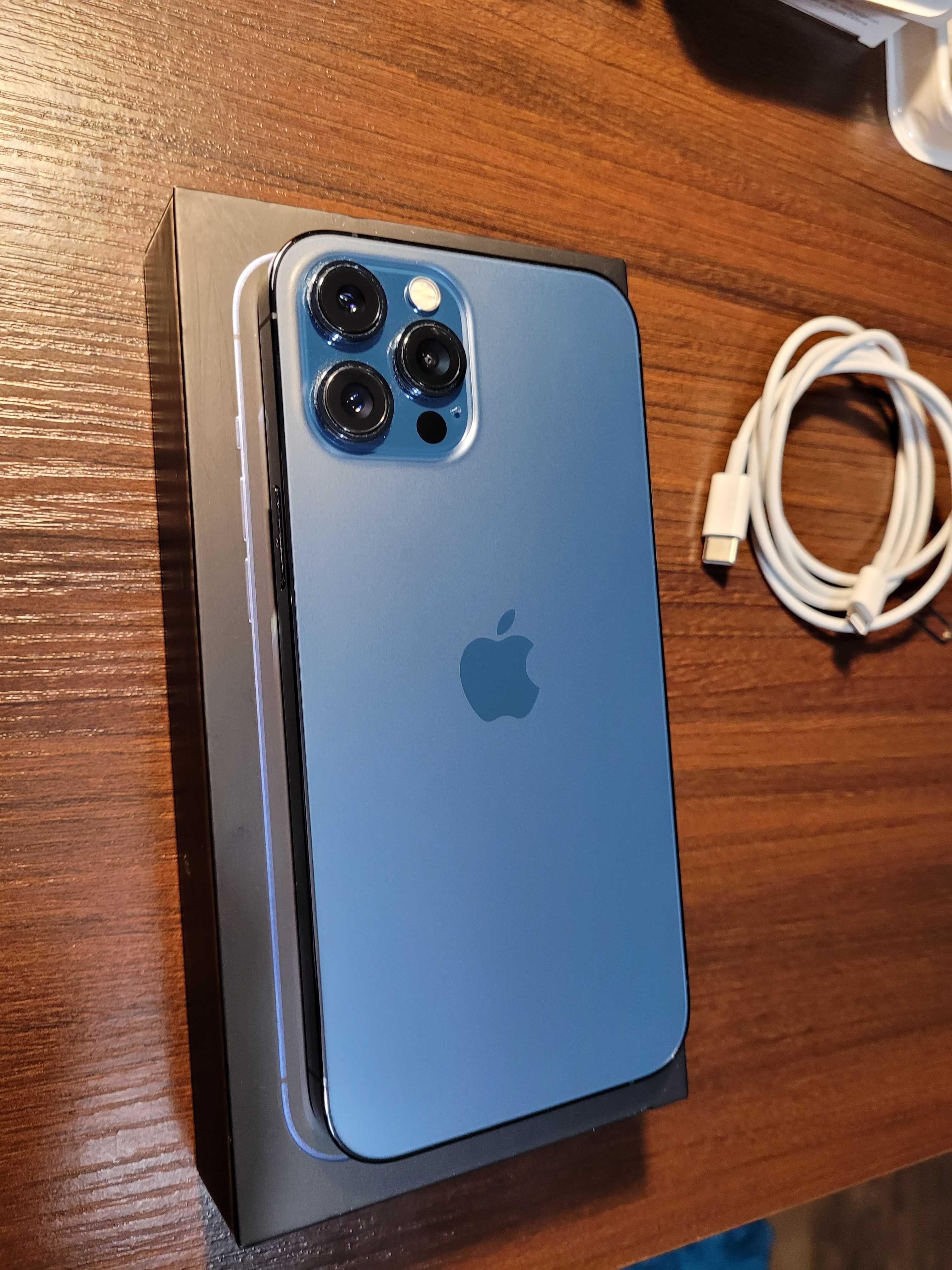 iPhone 12 Pro Max Pacific Blue. JAK NOWY.