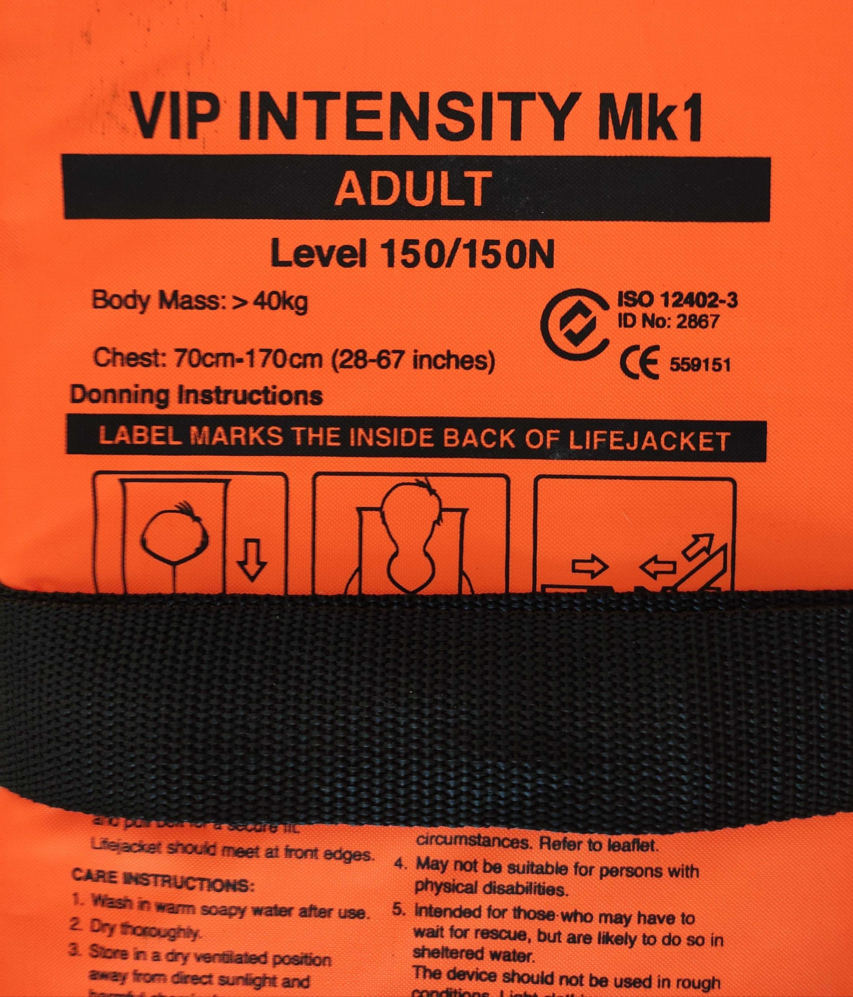 Coletes salva vidas Adulto VIP Intensity MK1