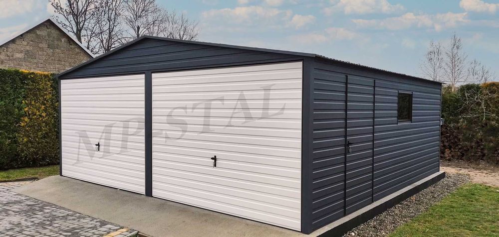 Garaże blaszane akrylowe profil ocynkowany