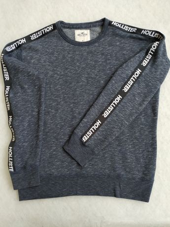 Hollister bluza sweatshirt crewneck M. Tape sleave logo