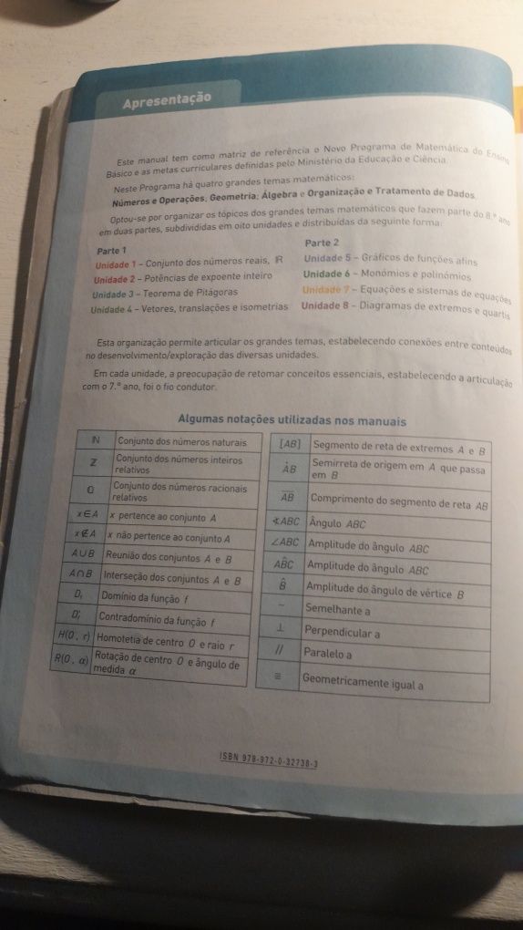 Novo Espaço Matemática 8.° ano Parte 2