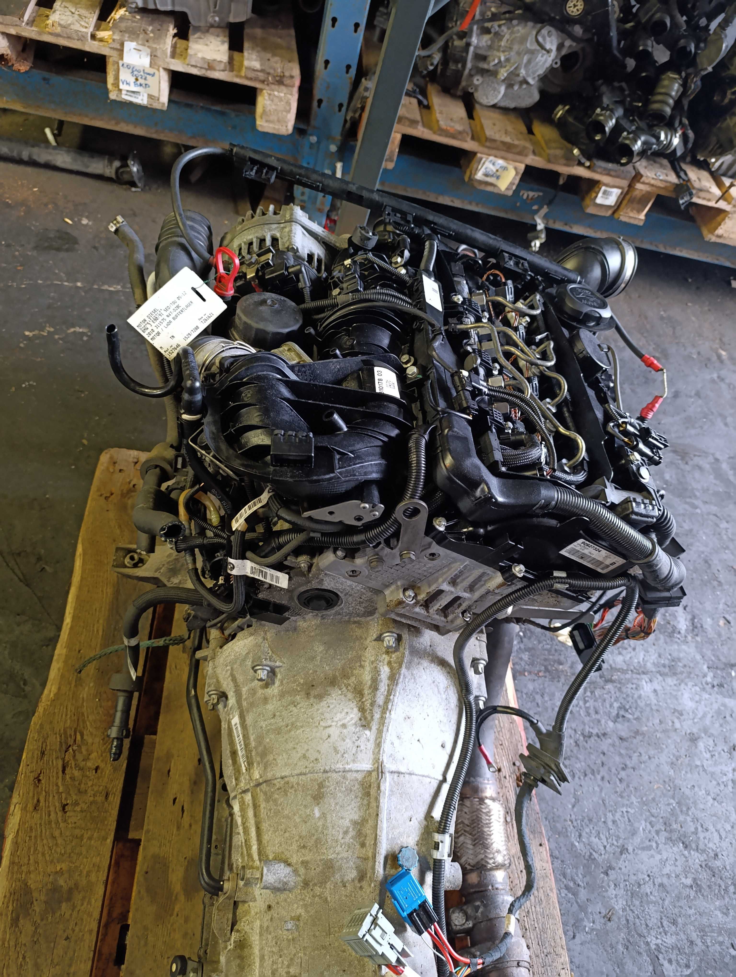 Silnik BMW E90 E91 2.0 N47 D20C kompletny z osprzętem