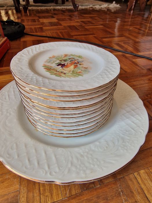 Pratos porcelana alemã Bavaria