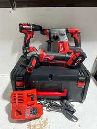 Zestaw narzędzi Milwaukee M18 BLHX+M18 CAG125X+M18 CBLPD rok 2020