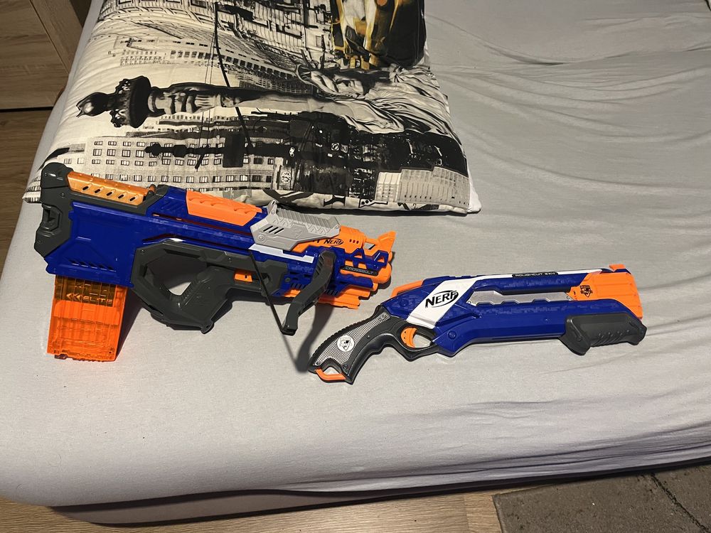 Nerf crossbow i nerf shotgun