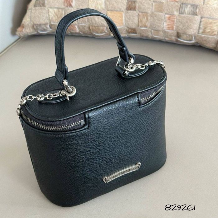 Сумка валізка Хром натур Шкіра люкс