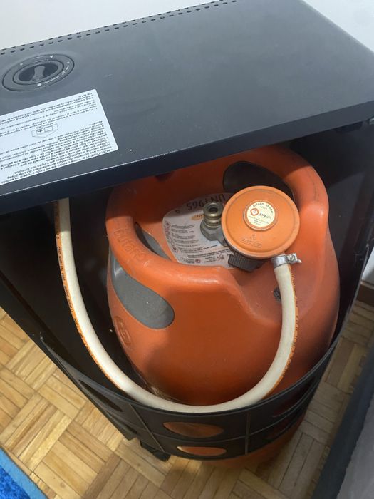 Aquecedor a gas infravermelho c/ botija pluma