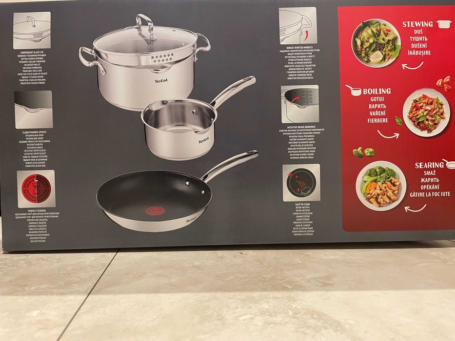 Komplet garnków plus patelnia TEFAL Duetto+