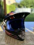 Kask AWINA TN-8696 MINI enduro czerwono-czarny mat 47-48cm cross quad