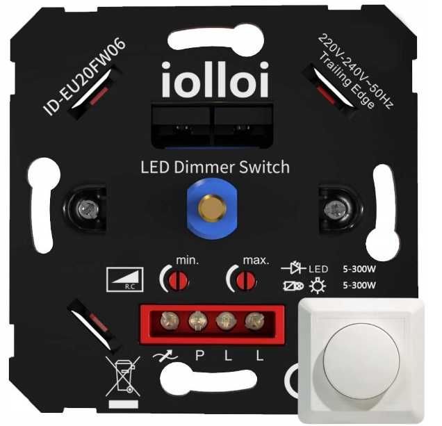 Nowy Ściemniacz Dotykowy Klasyczny iolloi biały LED Dimmer 3 150W