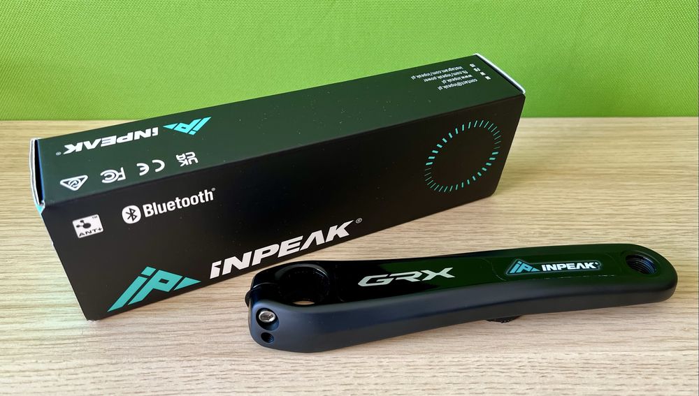 Ramię lewe korby Shimano GRX FC-RX820 + pomiar mocy Inpeak Powercrank