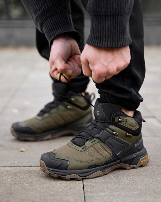 Зимові кросівки Salomon X Ultra 4 Mid хутро (41-46) Черевики чоловічі