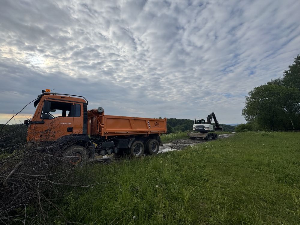 PRZE-KOP BIESZCZADY Roboty ziemne koparki wywrotki kruszywa