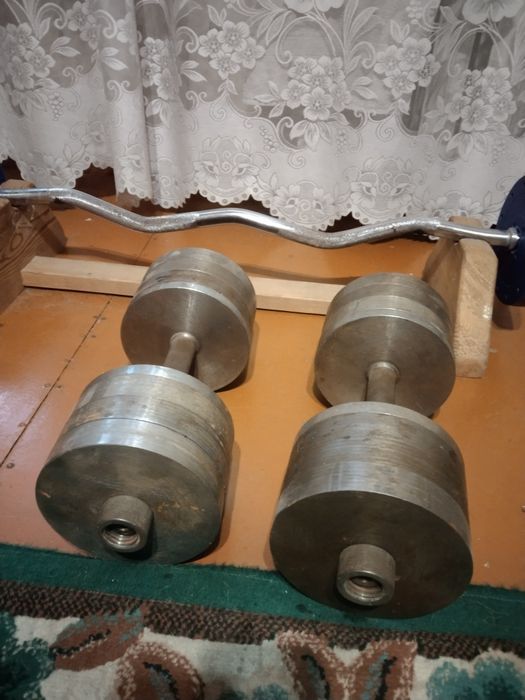 Наборные гантели 75 кг из стали