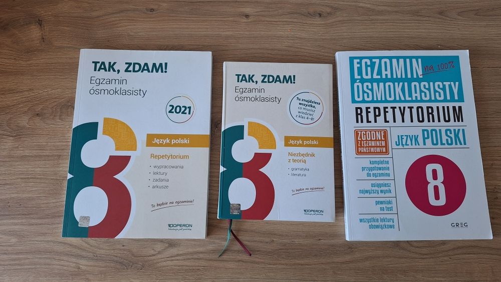 Egzamin ósmoklasisty Tak Zdam Operon repetytorium, niezbędnik z teorią