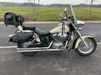 motocykl zielony Honda Shadow 750 C2 1998 jak nowy