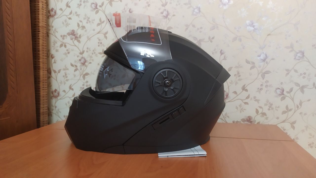 Мото шлем М модуляр с очками и визором Трансформер Шол