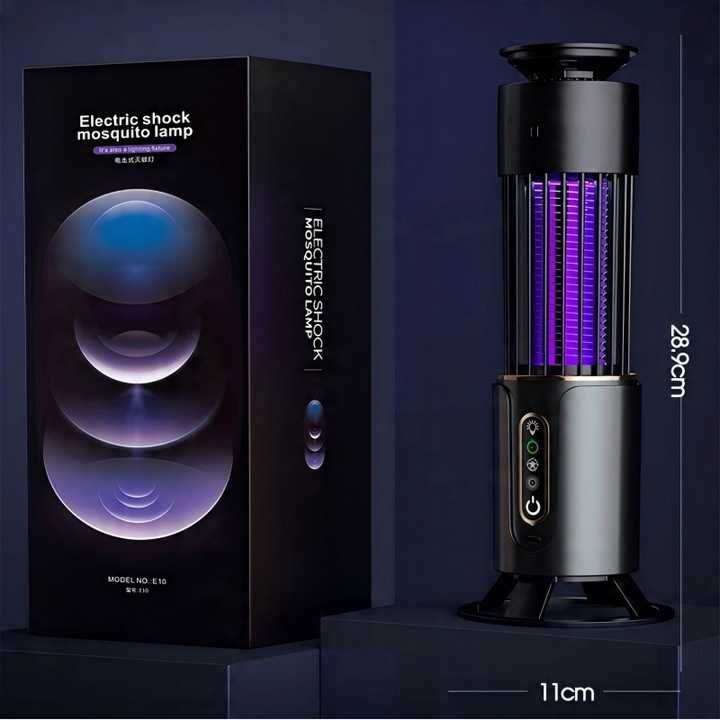 Lampa Na Komary Muchy Ćmy Owady Owadobójcza Ścienna Nocna Do Domu Led
