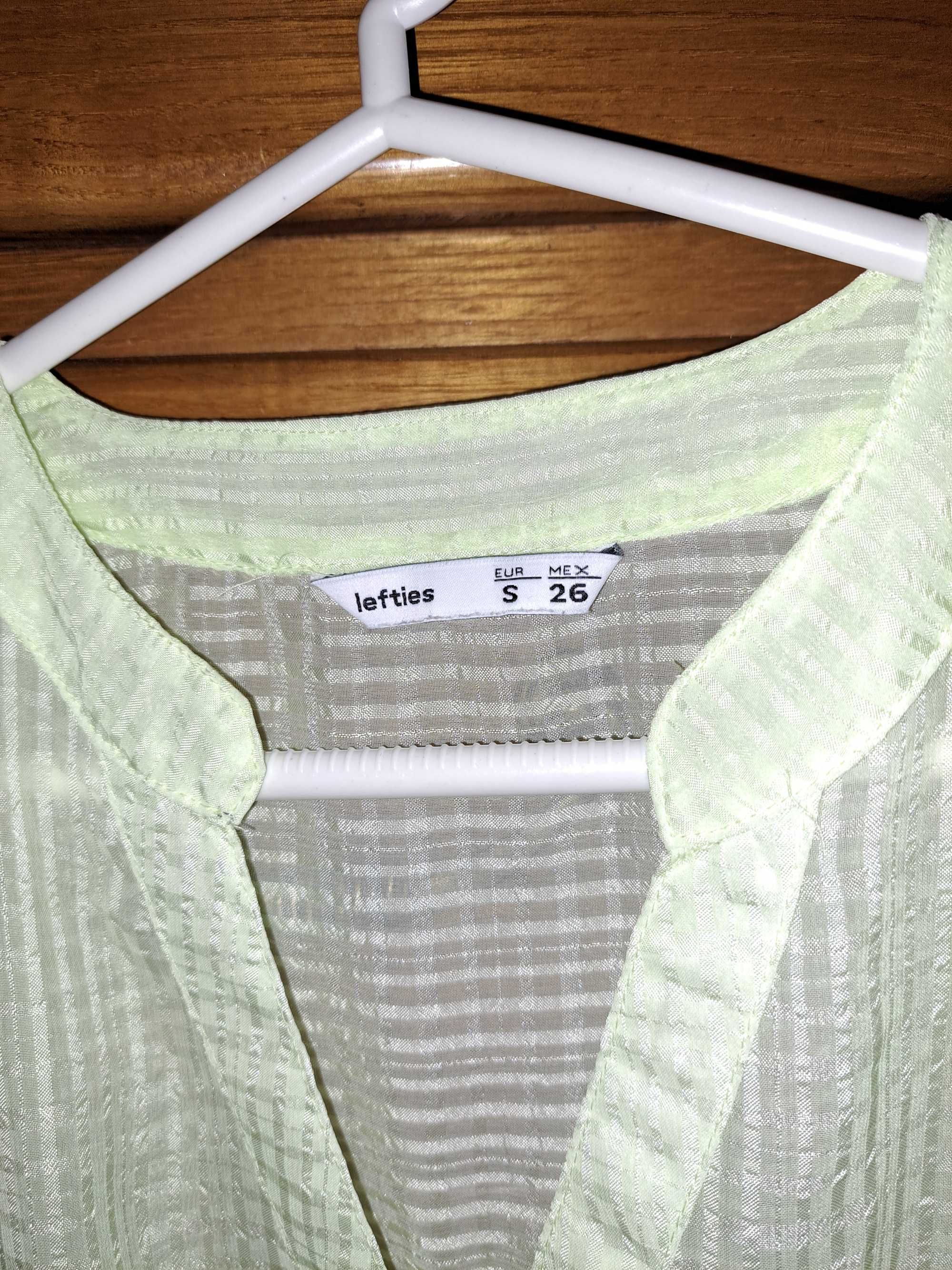 Blusa/camisa verde transparente - tamanho S