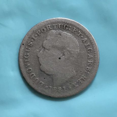 moeda 1/4 Rupia, India-Calcutá 1881 - prata