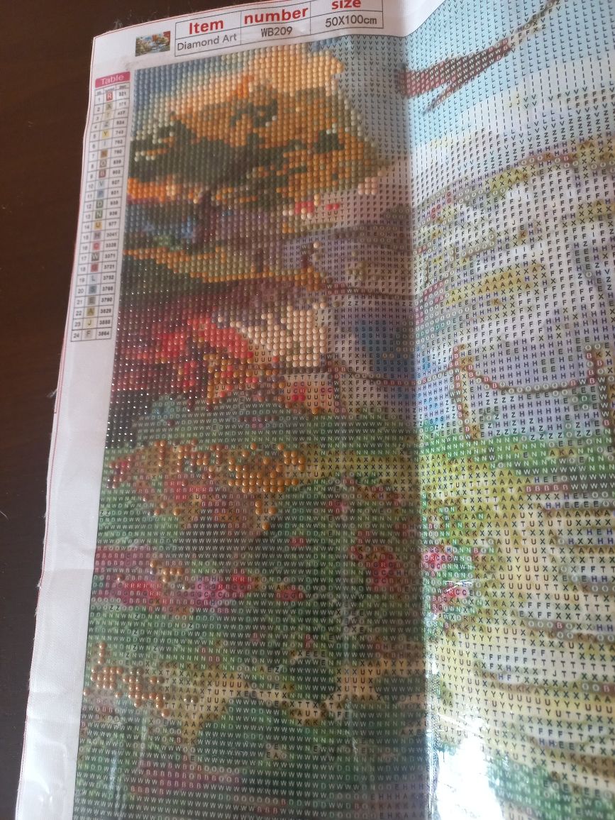 Malowanie diamentami diamond painting 50x100cm