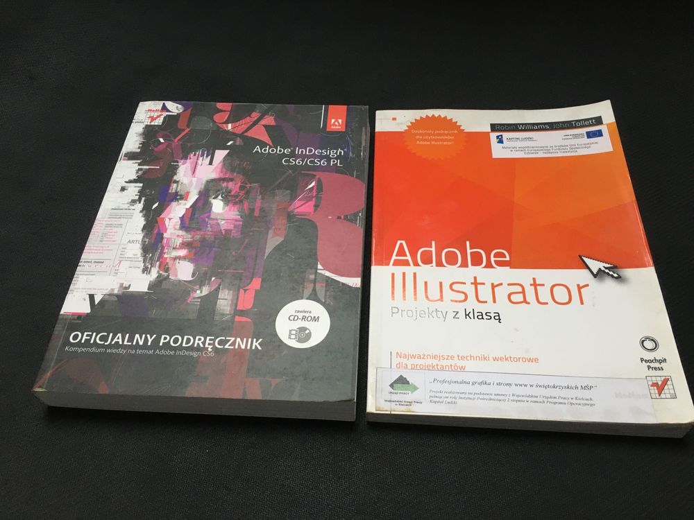 Zestaw książek Adobe dla projektantów