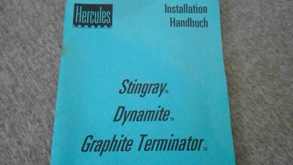 Retro PC instrukcja karty graficznej ISA Hercules Stingray 3Dfx PRL