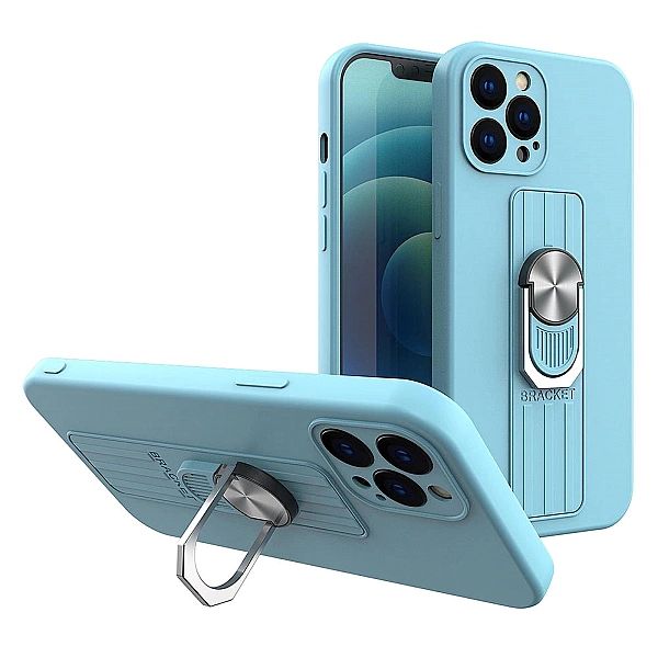 Ring Case silikonowe etui z uchwytem na palec i podstawką do iPhone 12